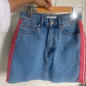 Zara Skirts | Zara Authentic Denim By Trf Jean Denim Mini 5 Pocket Style Skirt